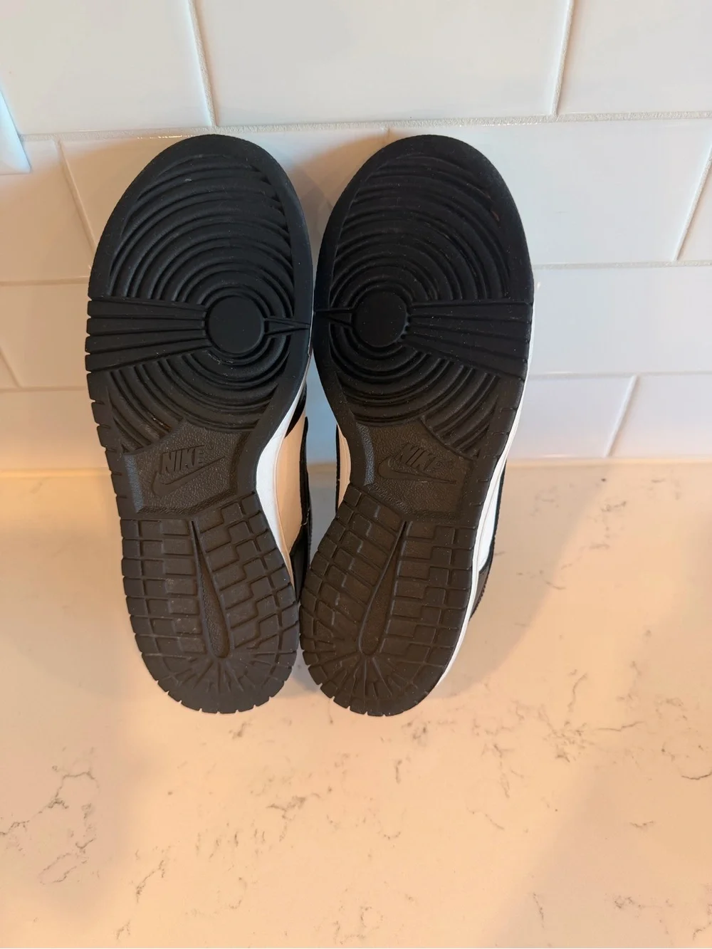 Nike Black and White Kids Low-Top Sneakers